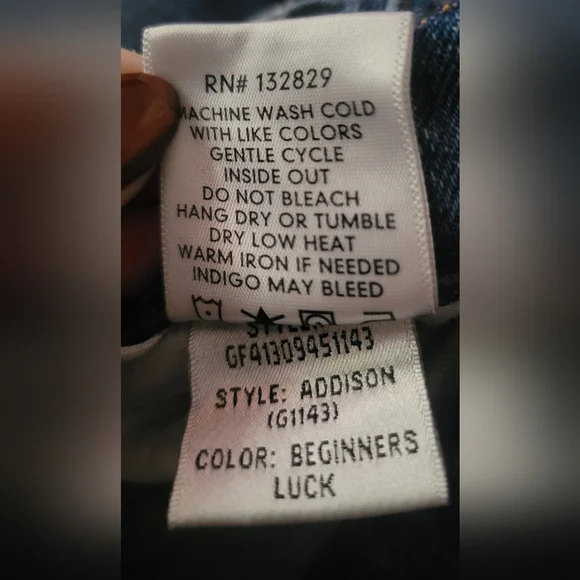 GRLFRND Split Hem 'Addison'‎ Jeans Beginners Luck Wash 24 Button Fly Made In USA - Picture 10 of 12